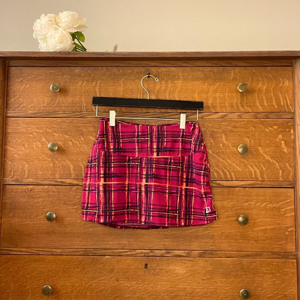 SkirtSports Skort Red Plaid Women’s Size XS
